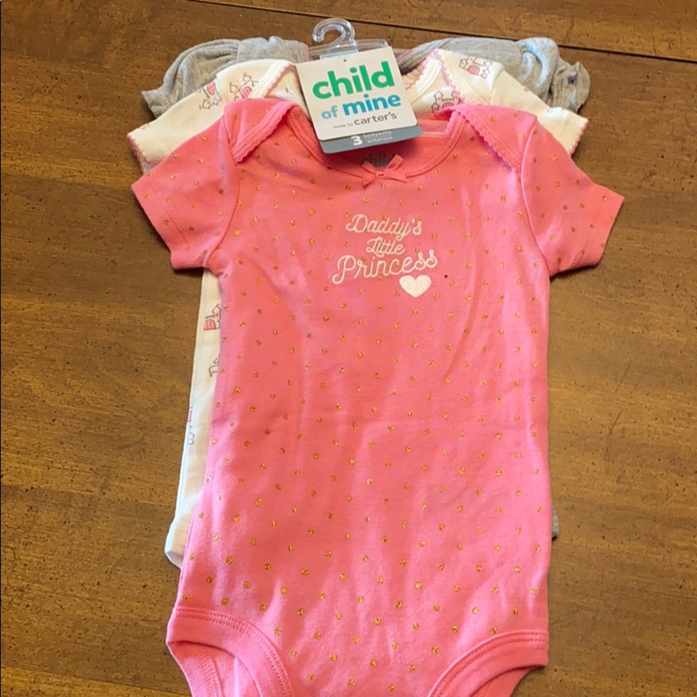 3 pack princess onesies